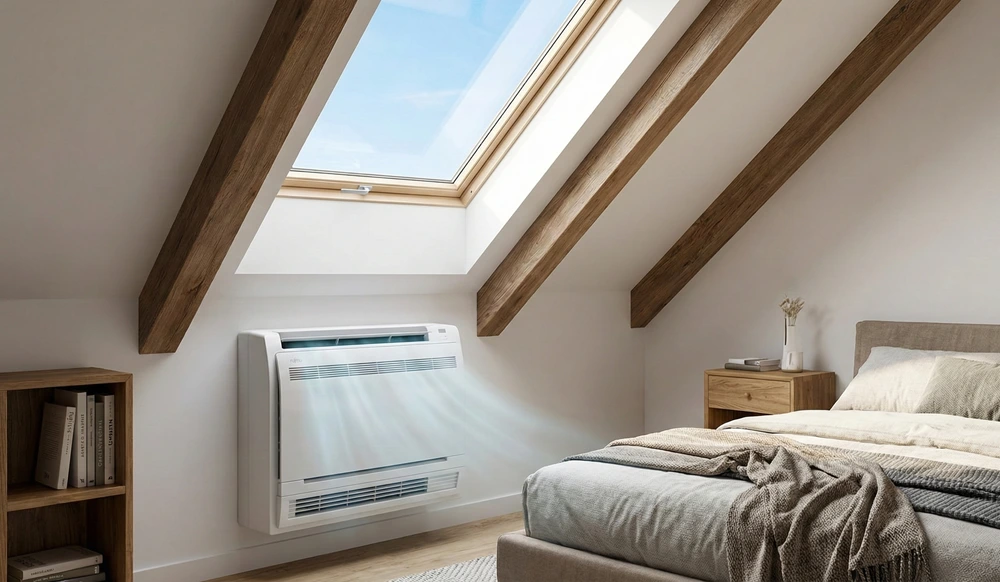 Fujitsu KVCA Wydajny klimatyzator przypodłogowy do domu i biura 02