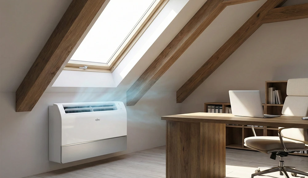 Fujitsu KVCA Wydajny klimatyzator przypodłogowy do domu i biura 03