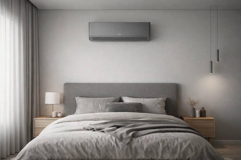 Kaisai GEO+ GEO PLUS klimatyzacja ścienna Breezeless UVC w sypialni 01