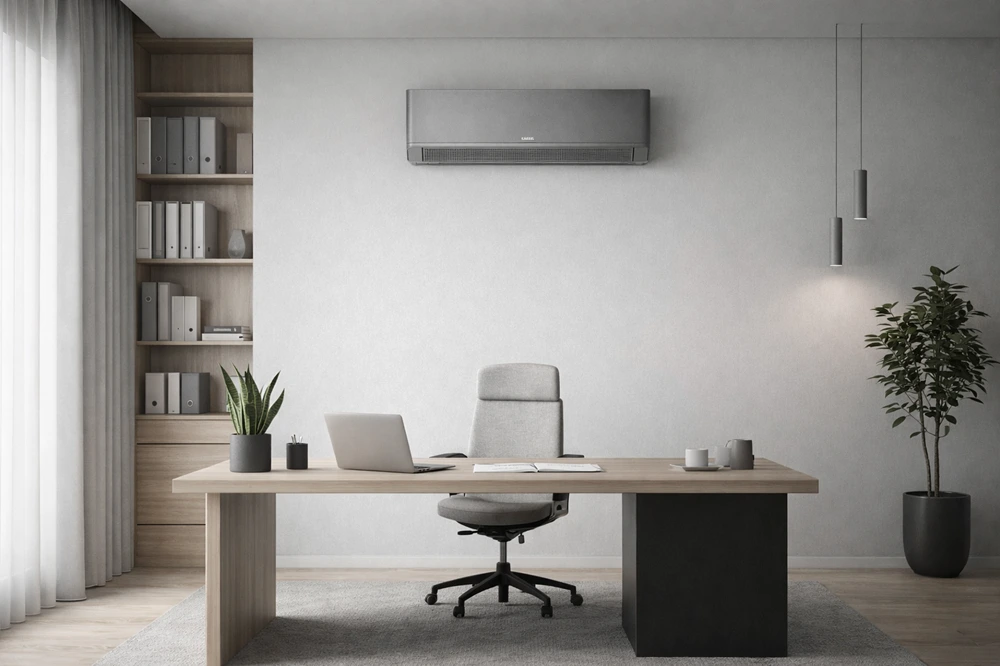 Kaisai GEO+ GEO PLUS klimatyzacja ścienna Breezeless UVC w gabinecie biurze 04