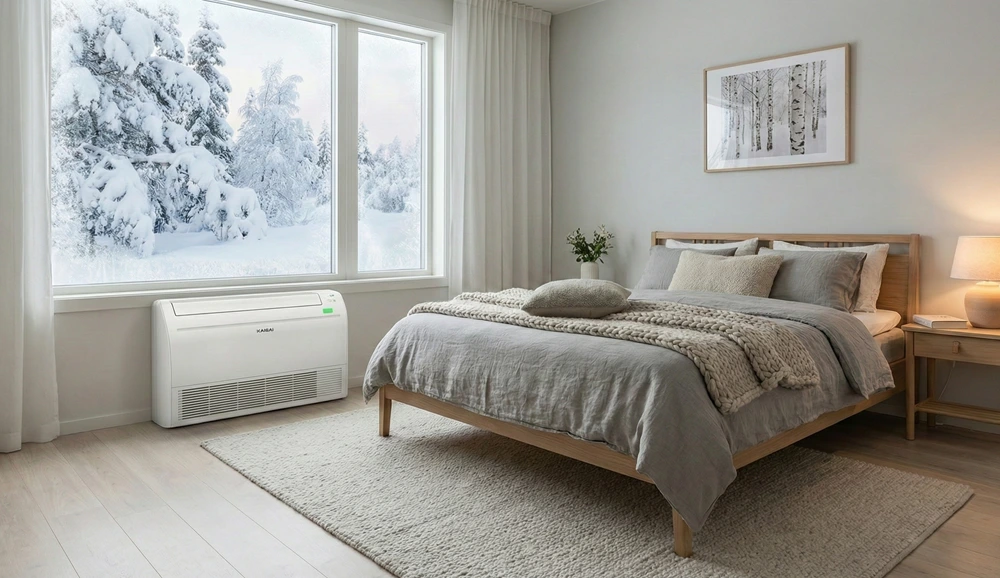 Kaisai-KFAU Klimatyzator Przypodłogowy typu konsola na skosy do domu i mieszkania