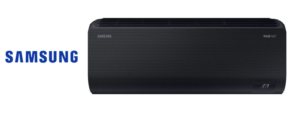 Czarny klimatyzator Samsung Wind-Free Avant Black serwis Warszawa